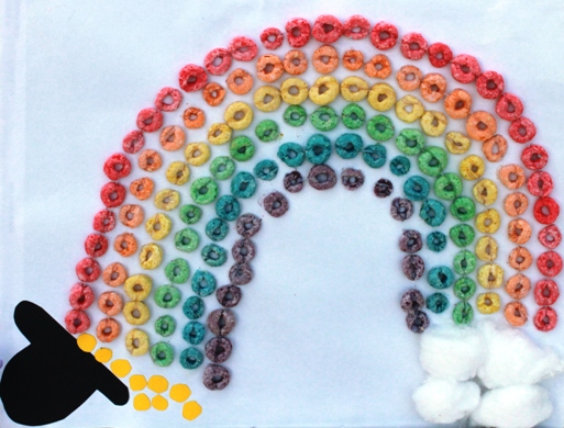 St Patrick's Day Froot Loop Craft