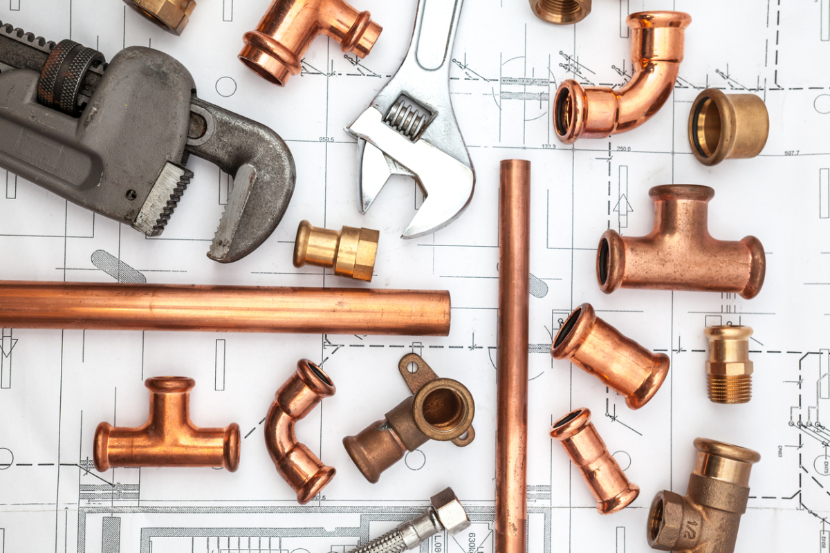 concept for types of pipes used in residential plumbing